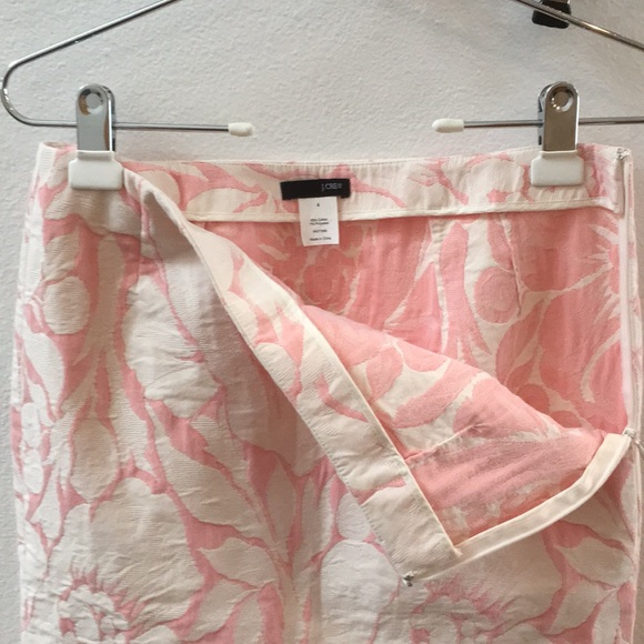 J Crew Pink Brocade Skirt - Picture 4 of 5